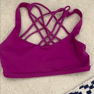 Purple lulu lemon free to be bra size 2